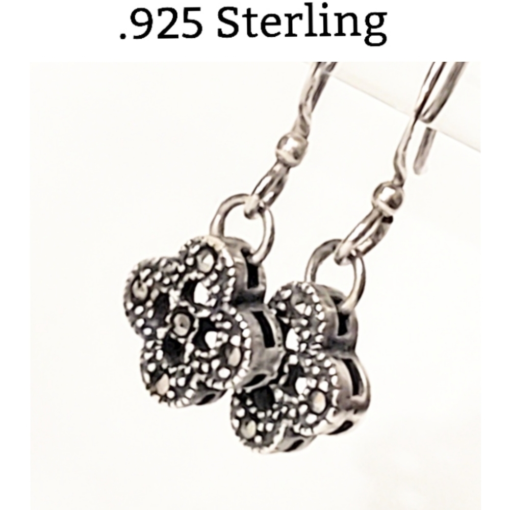 SOLD - Marcasite Dangle Earrings